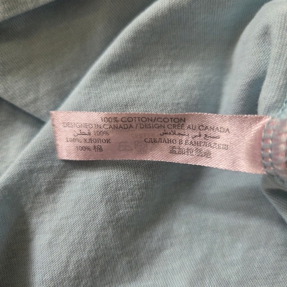 ⭐️La Vie En Rose Light Blue Long Sleeve Tee Size Small - Picture 4 of 5